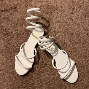 White Summer Sandals